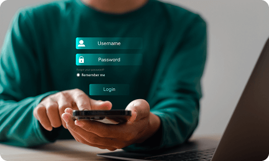aviator-cybersecurity-concept-user-typing-login-password-smartphone-data-security-encryption-secure-access-user-personal-data